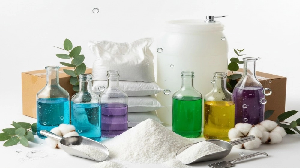 مواد اولیه شوینده با تضمین اصالت کالا از مهام شیمی