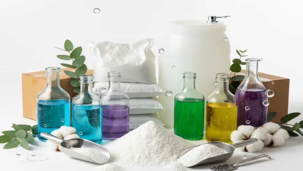 مواد اولیه شوینده با تضمین اصالت کالا از مهام شیمی